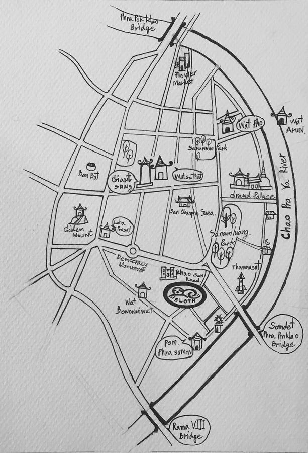 Sloth Hostel Khaosan Bangkok Exteriér fotografie
